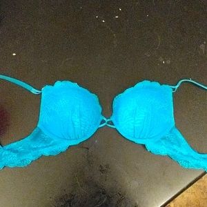 Teal push-up bra